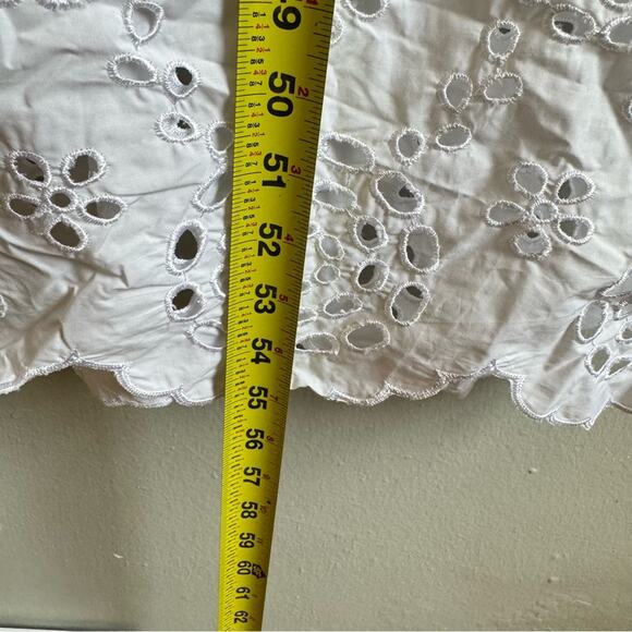 NWT Madewell Embroidered Tank Midi Dress in Poplin White Cotton Boho NS131 - Picture 14 of 15